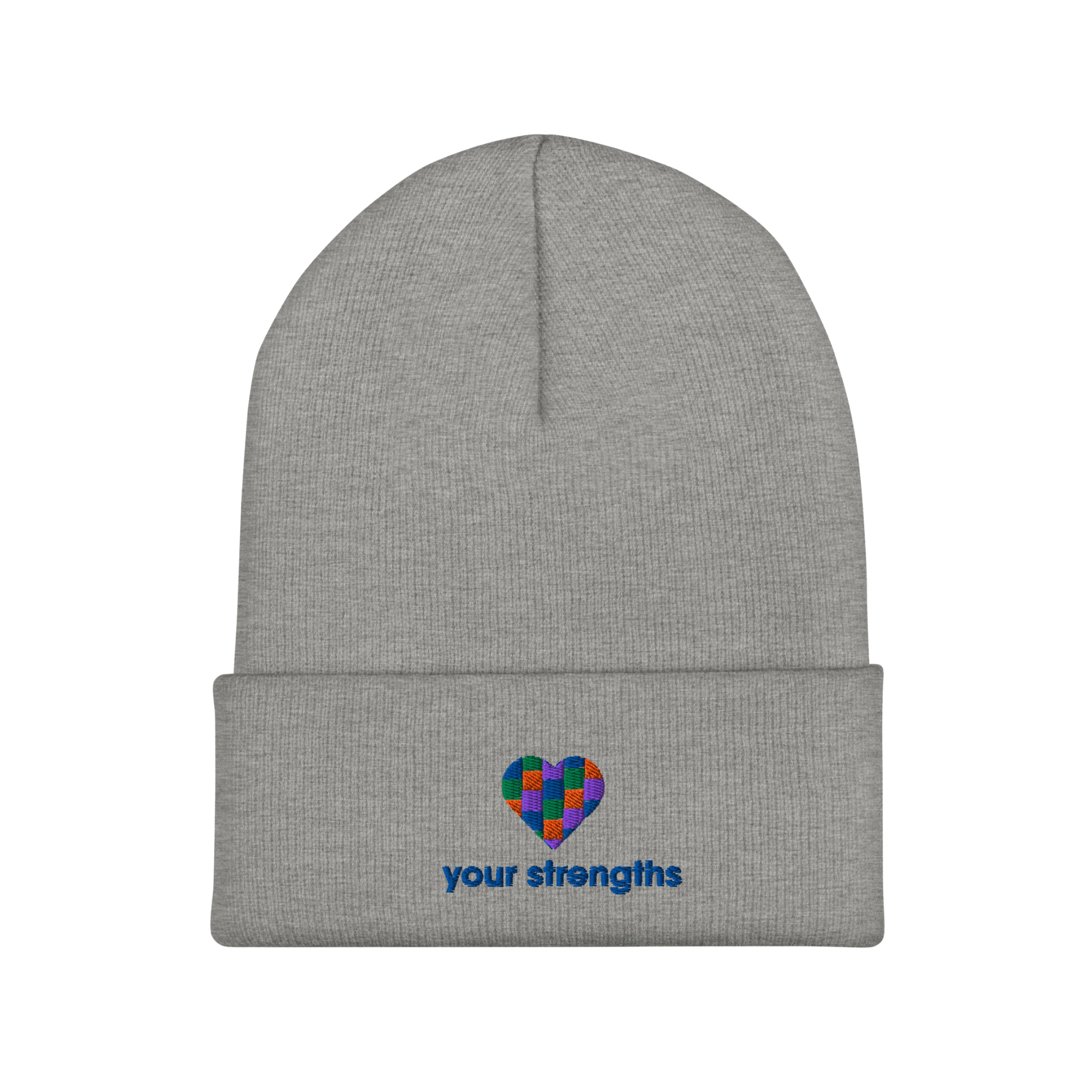 Love Your Strengths - Cuffed Beanie - StrengthsSwag Love Your Strengths - Cuffed Beanie - StrengthsSwag