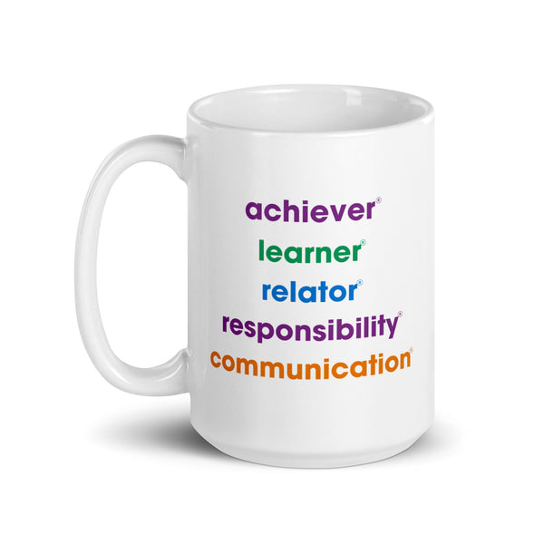 Personalized Top 5 CliftonStrengths Mug - StrengthsSwag
