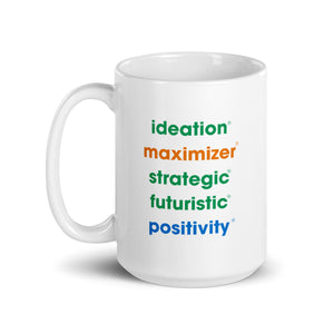 Personalized Name + Top 5 CliftonStrengths Mug - Custom